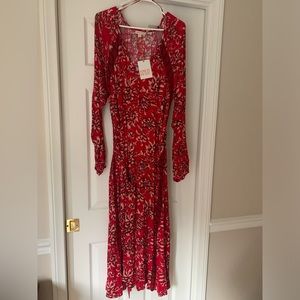 Knox Rose Boho Red  Maxi Dress